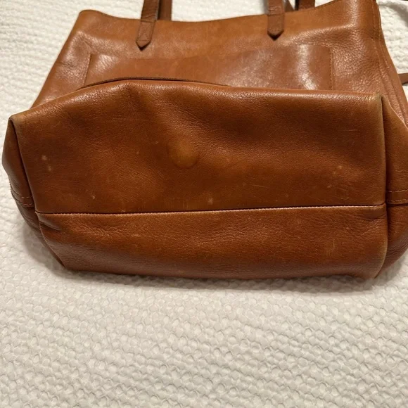 Madewell Cognac Leather Tote Bag - Picture 5 of 6